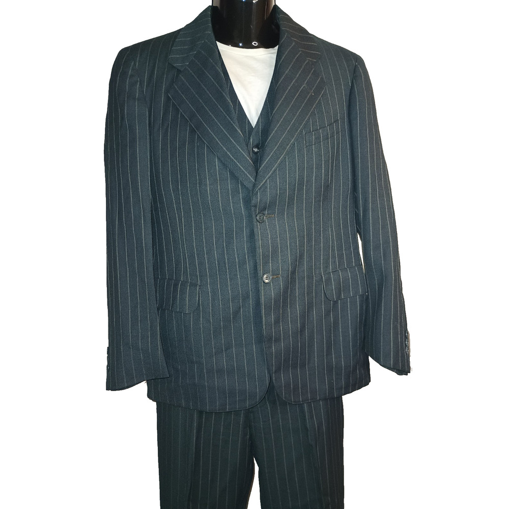 STAFFORD Men's Grey Travel Stretch Suit Jacket Blazer Size 48R M004